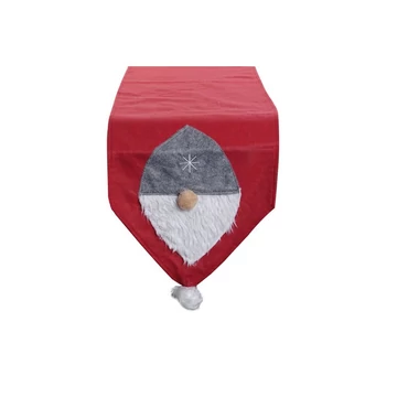 Asztali futó manófejjel piros