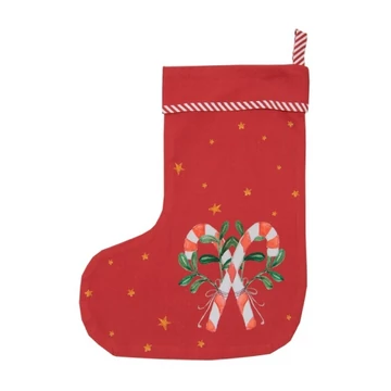 Piros nyalókás kandalló csizma