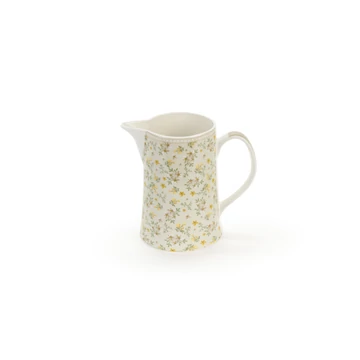 Porcelán kancsó apró sárga virágos New Bone 1400 ml
