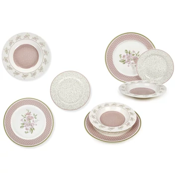 Exclusive  porcelán olasz étkészlet 18 db-os  Wendy 21.6/ 26.7/ 20.3 cm