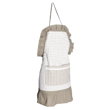 Kötény fodros bézs Carlotta 65 x 75 cm