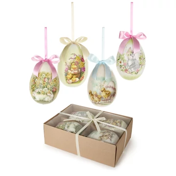 Húsvéti színes tojások 4 db-os 12 cm