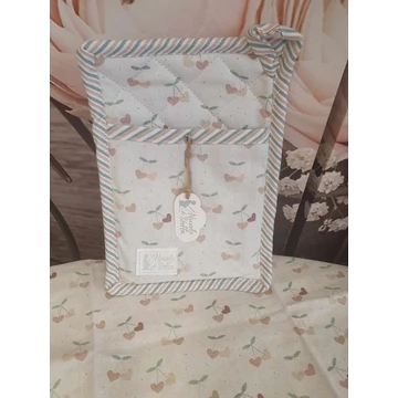 Konyharuha+tároló szívecskés ice cream 16 x 23 cm/50 x 70 cm