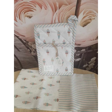 Konyharuha+tároló fagyis ice cream 16 x 23 cm/50 x 70 cm