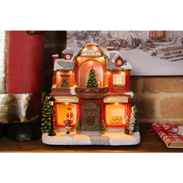 Karácsonyi ledes zenélő ház Toys