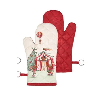 Karácsonyi edényfogó kesztyű hőlégballon Bear 19 x 32 cm