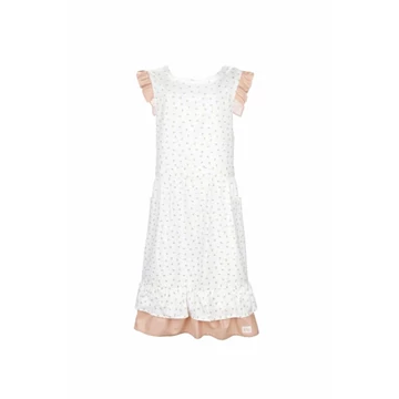 Annette apró virágos kötény fodros vállal  90 x 110 cm