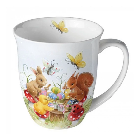 Tojásfestő csapat porcelán bögre 400ml