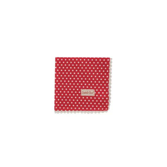 Piros pöttyös textil szalvéta 40 x 40 cm