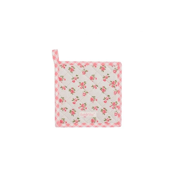 Textil edényalátét rózsás 20 x 20 cm