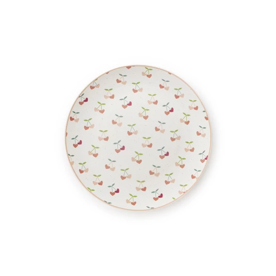 Porcelán desszert tányér szívecske mintával ice cream 20 cm