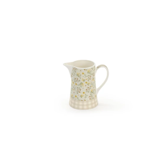 Porcelán kancsó apró sárga virágokkal New Bone 620 ml