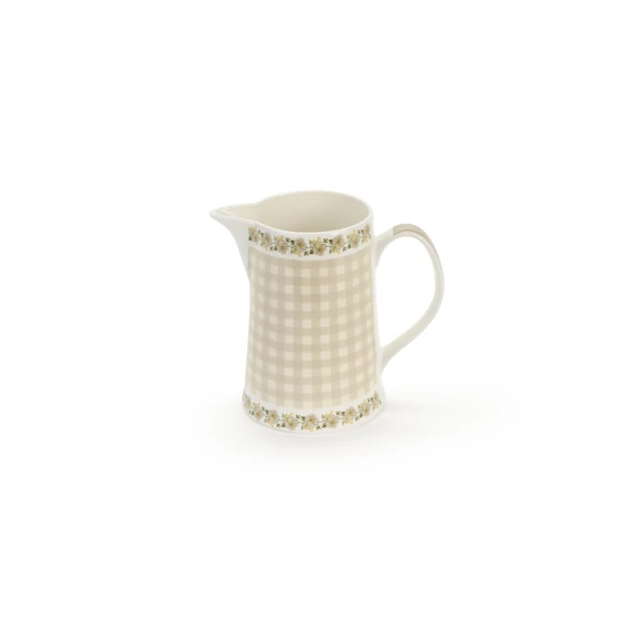 Porcelán kancsó kockás New Bone 1400 ml