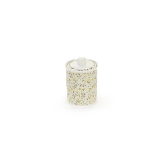 Porcelán tároló apró sárga virágokkal New Bone 600 ml