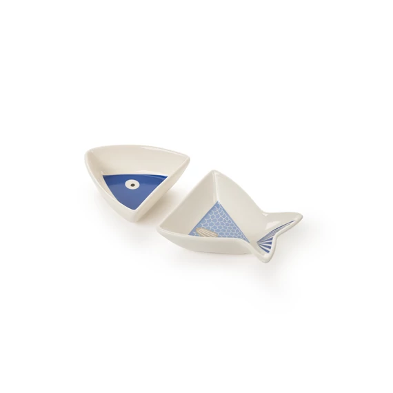 Porcelán 2 db-os halas tálka 13 x 11 x 4 cm