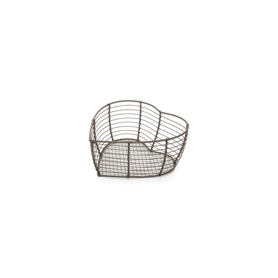 Szív fémkosár 3 db-os 20.5/ 18 / 15.5 cm