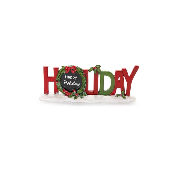 Karácsonyi dekoráció HOLIDAY felirattal