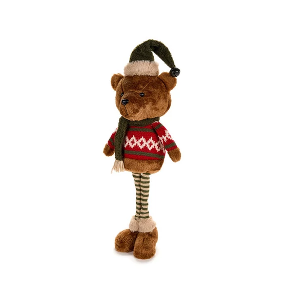 Karácsonyi hosszú lábú fiú Maci Bear 54 cm
