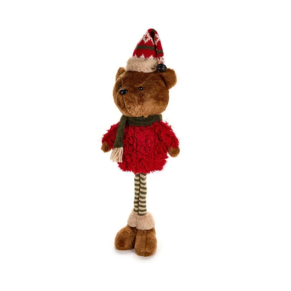 Karácsonyi hosszú lábú lány Maci Bear 54 cm