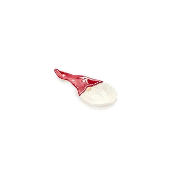 Manó piros sapkában porcelán kínáló tálka