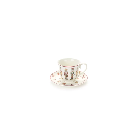 Porcelán csésze+alj  diótörőkkel 220 ml