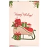 Kép 1/2 - Karácsonyi konyharuha fakanállal  Happy Holydays felirattal 40 x 70 cm