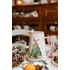 Kép 1/3 - Porcelán tejes kancsó fenyőfával 1,2 l